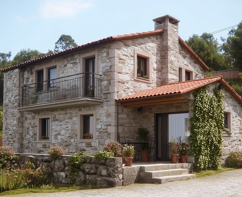 Rehabilitación de fachadas de piedra en Bergantiños